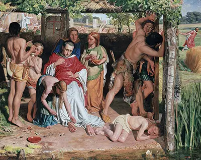 A Converted British Family Sheltering a Christian Missionary from the Persecution of the Druids William Holman Hunt
